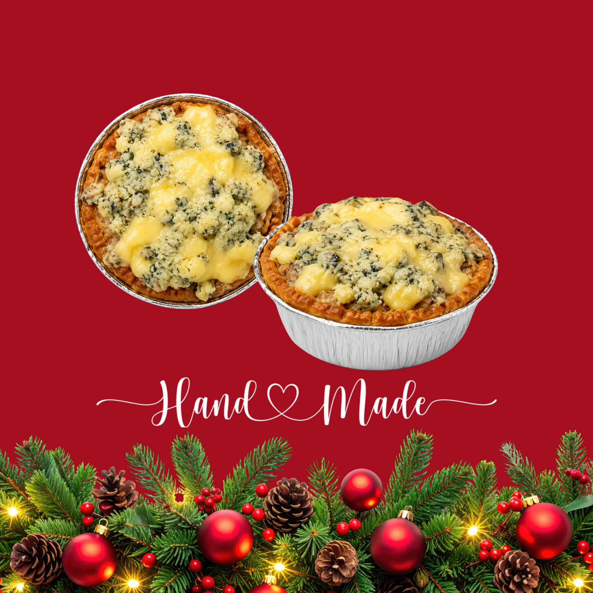 Handmade Pork and Stilton Pies
