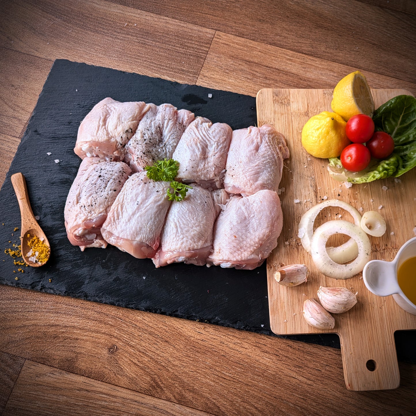 8 Chicken Thighs (bone in)